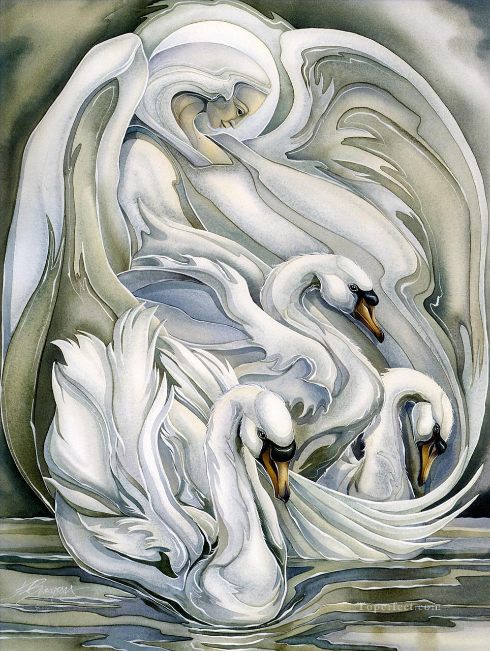 goose spirit of grace Fantasy Oil Paintings